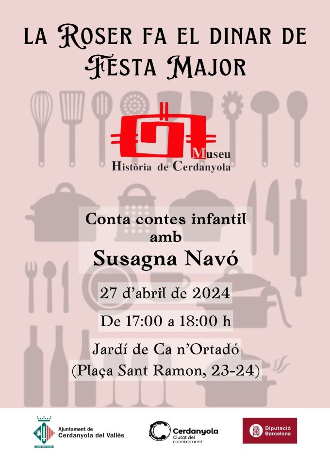 Imatge Conta contes 'La Roser fa el dinar de Festa Major'