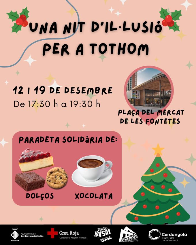 cartell Paradeta solidària 'Una Nit d'Il·lusió per a Tothom'