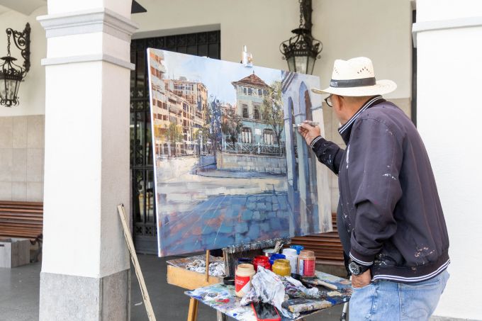 foto arxiu Concurs de Pintura Ràpida del Roser de Maig 