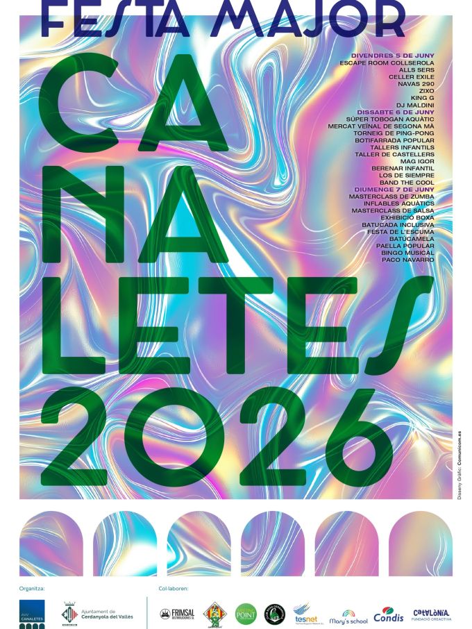 Cartell Festa Major barri Canaletes 2026