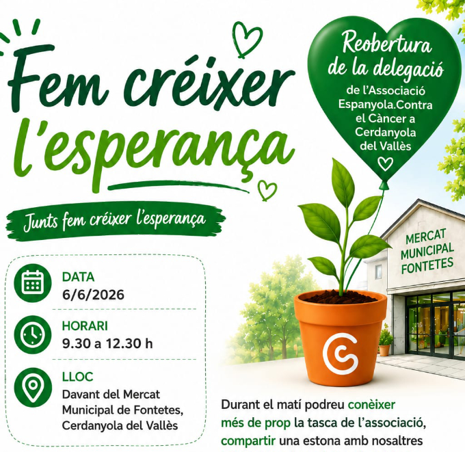 cartell Taula informativa de l'AEEC 'Fem créixer l'esperança'
