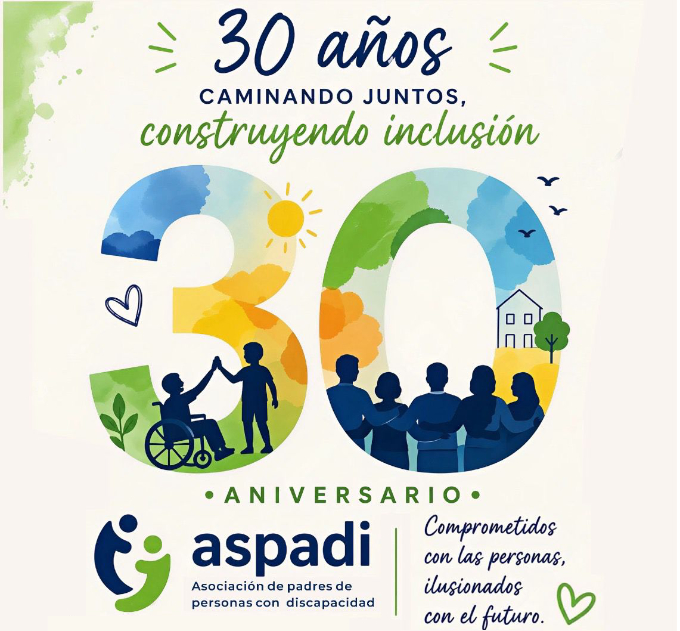 imatge cartell Celebració 30è aniversari d'ASPADI
