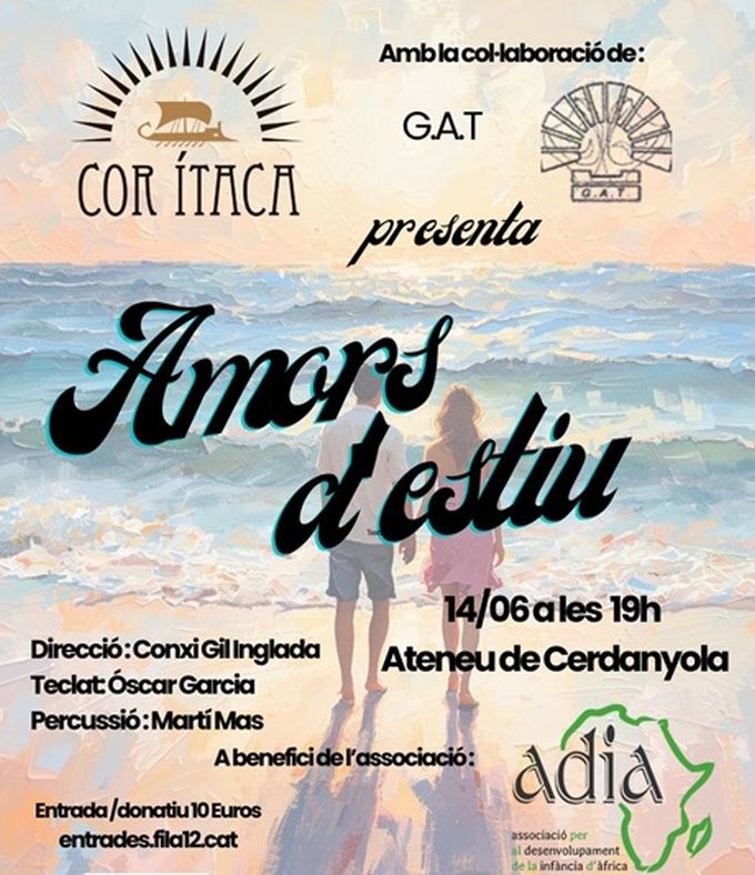 imatge cartell Concert solidari 'Amors d'estiu' amb el Cor Ítaca