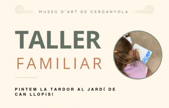 part del cartell Taller familiar per la tardor 'Pintem la tardor al jardí de Can Llopis'