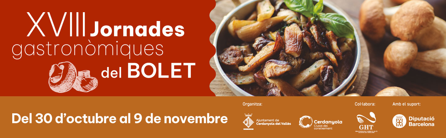 Bannar XVIII Jornades Gastronòmiques del Bolet