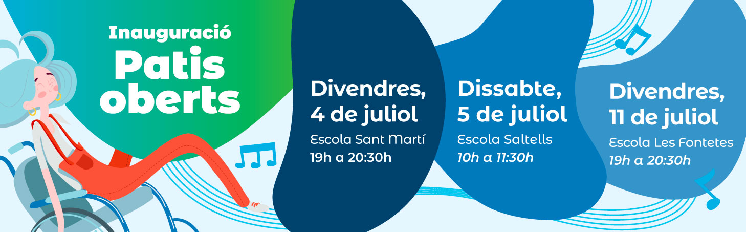 Banner Inauguració temporada d'estiu Patis Oberts