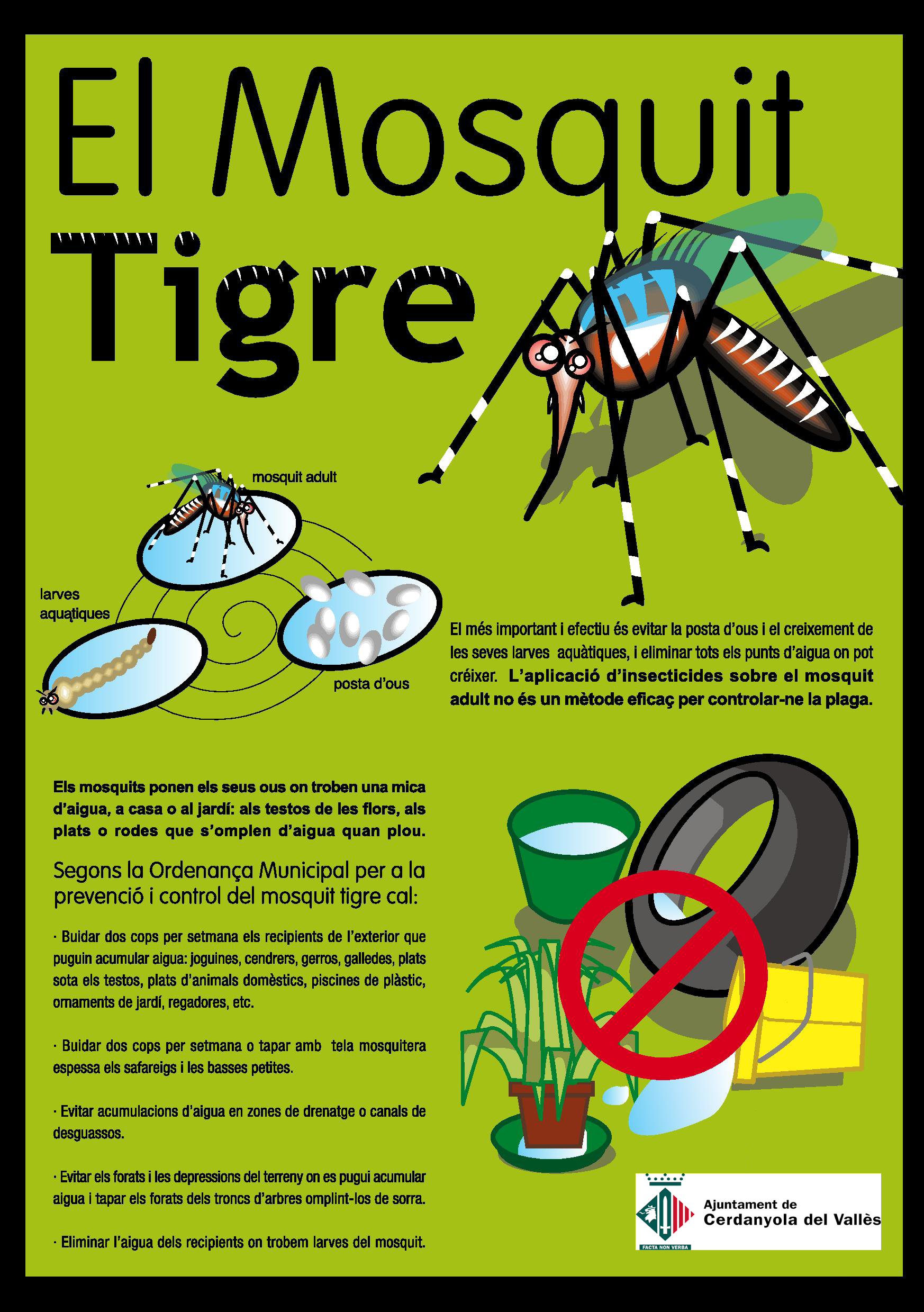 Cartell de la campanya del mosquit tigre