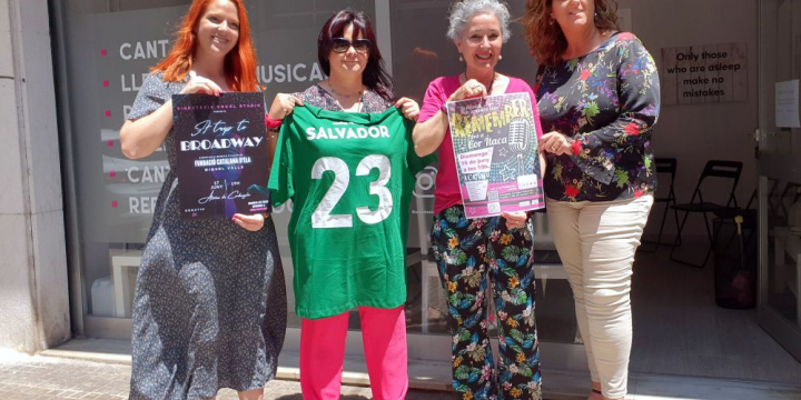 Iris Di Cassi, Anna Méndez, Conxi Gil i Pepi Rivera a la presentació dels concerts