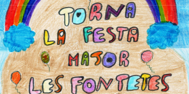 Part del cartell de la Festa del barri Les Fontetes 2024