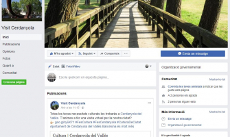 Captura de la pàgina Facebook de Visit Cerdanyola