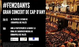 Cartell del Gran Concert de Cap d'Any de l'AMCV