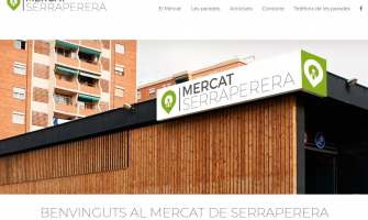 Captura de pantalla del web del Mercat Serraperera