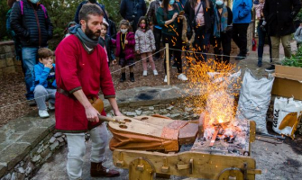 Moment d'una demostració al Campament Medieval