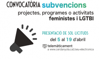 Imatge Convocatòria subvencions projectes, programes o activitats feministes i LGTBI