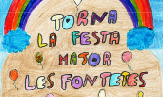 Part del cartell de la Festa del barri Les Fontetes 2024