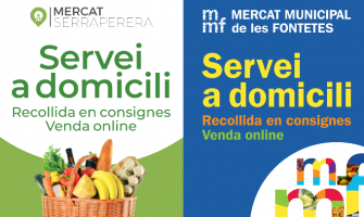 Imatges de la campanya de servei a domicili dels mercats municipals