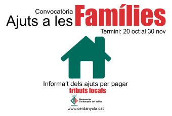 S'obre el termini per a demanar els ajuts per al pagament dels tributs locals