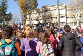 Carles Escolà i Elvi Vila van estar presents en la Cursa Solidària del Forat del Vent