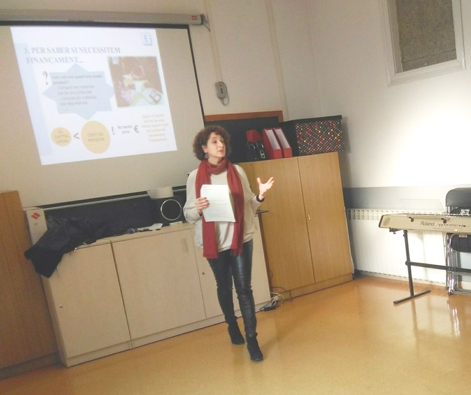 Moment del Taller impartit per la Fundació Seira