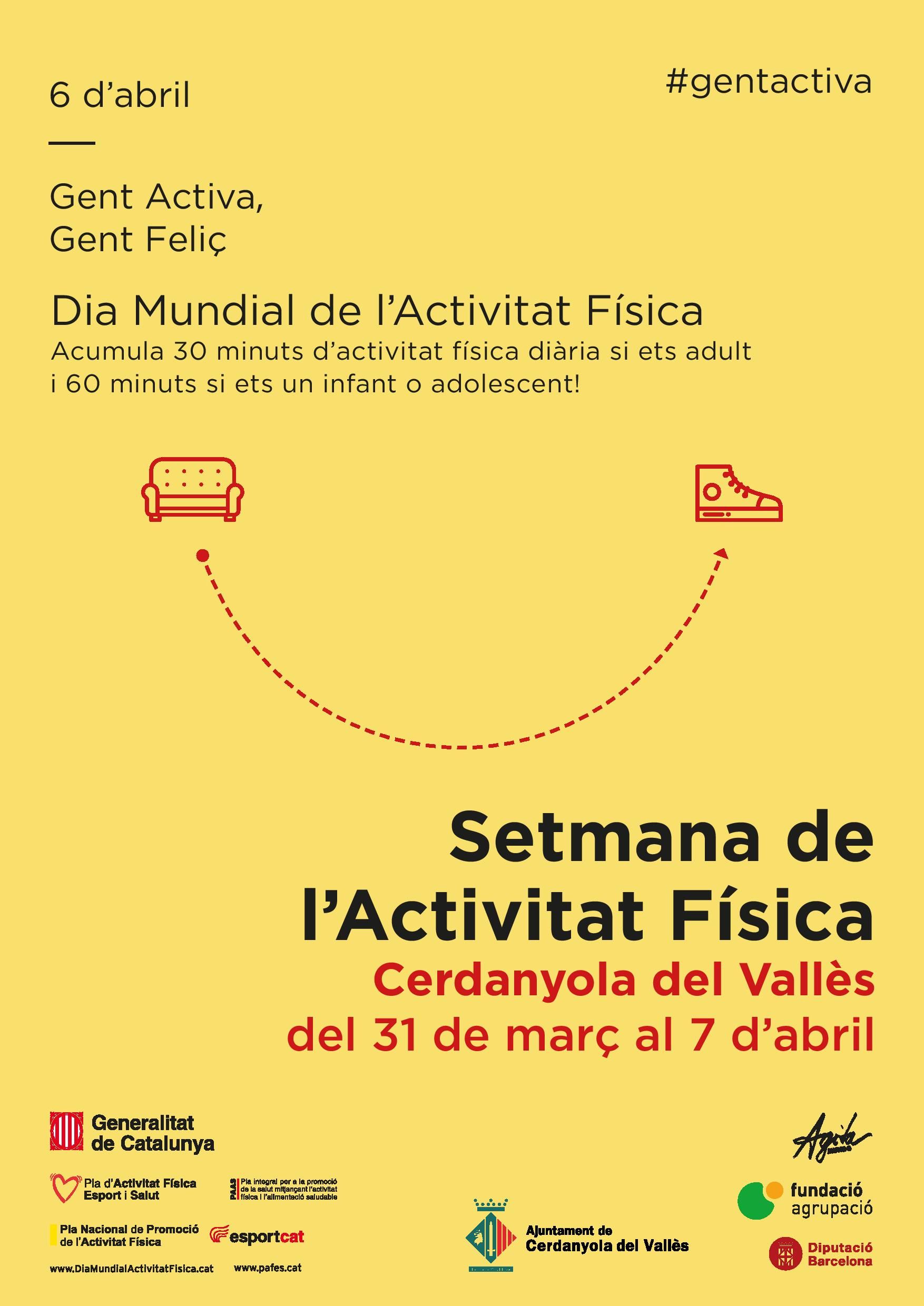 Cartell de la Setmana de l'Activitat Física a Cerdanyola del Vallès