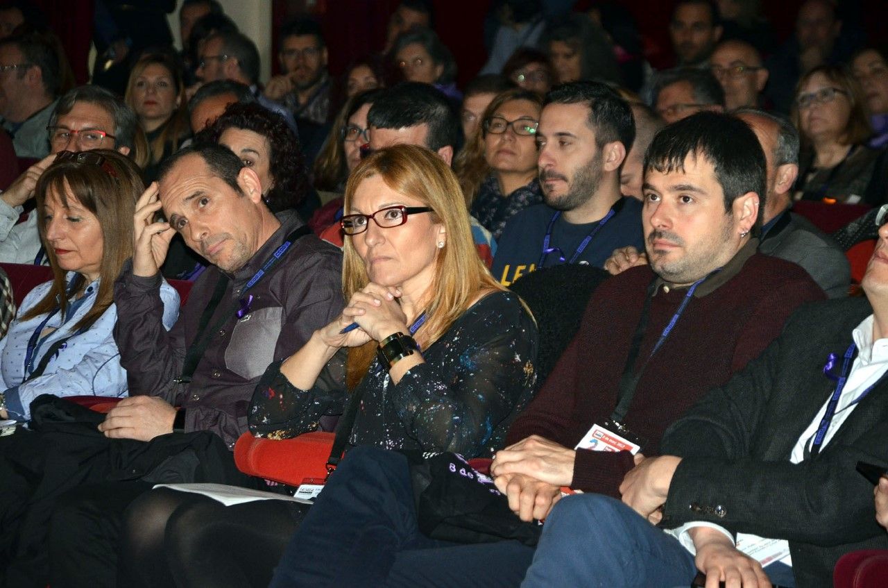 L'alcalde, Carles Escolà, present a la inauguració del 2n Congrés de CCOO Vallès Occidental-Catalunya Central