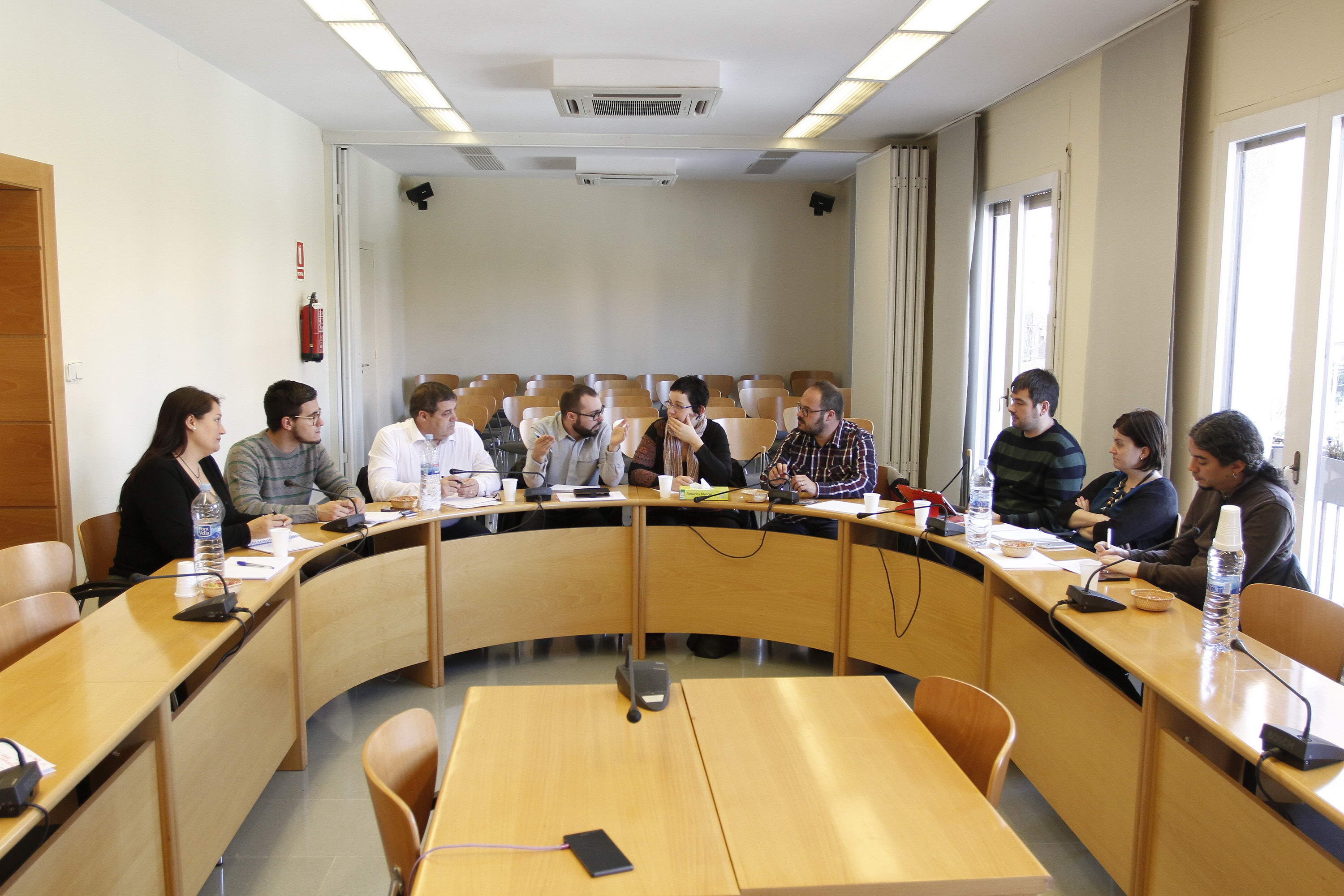 Vista de la reunió de treball dels representants dels Ajuntaments 