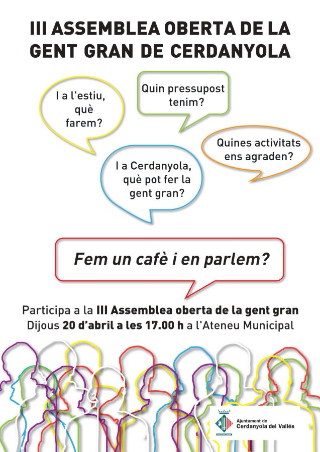 Cartell III Assemblea Gent Gran