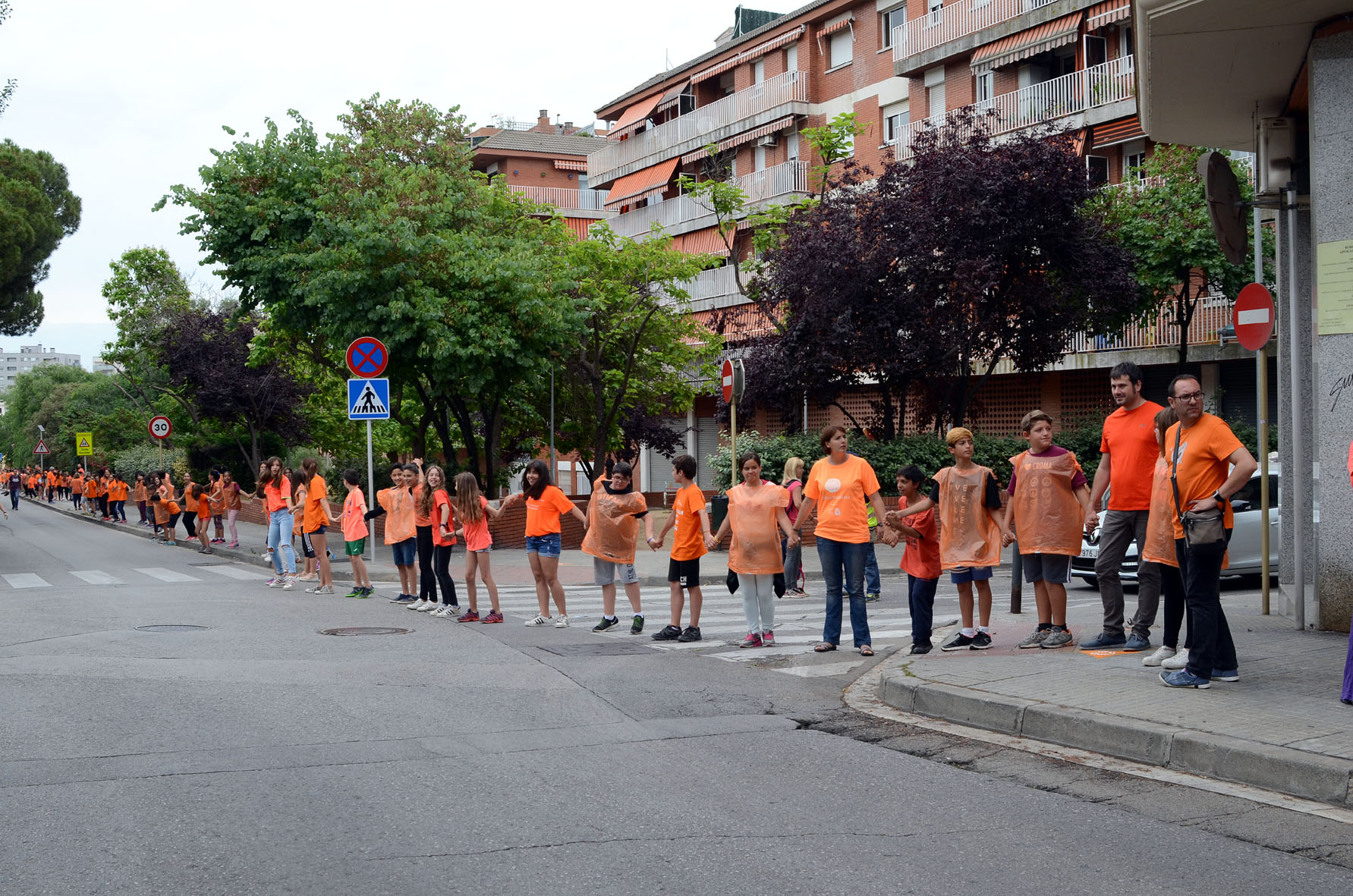 L'alcalde, Carles Escolà, junt amb les regidores Elvi Vila i Contxi Haro, va participar a la via