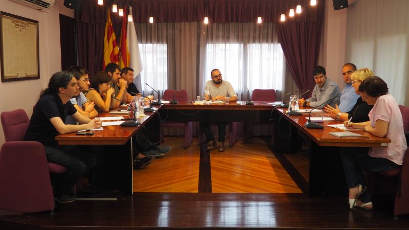 Moment de la 5a reunió dels ajuntaments de l'àrea d'influència del Parc Taulí