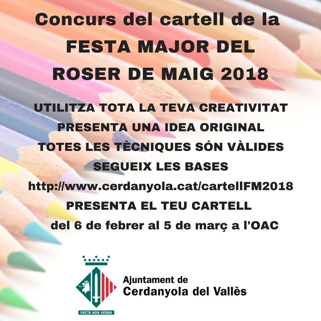 Imatge concurs cartell Roser 2018