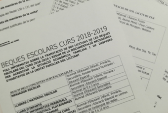 Convocatòria de les beques escolars per al curs 2018-2019 