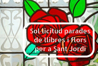 termini per a demanar parades de flors i llibres per a Sant Jordi 2018