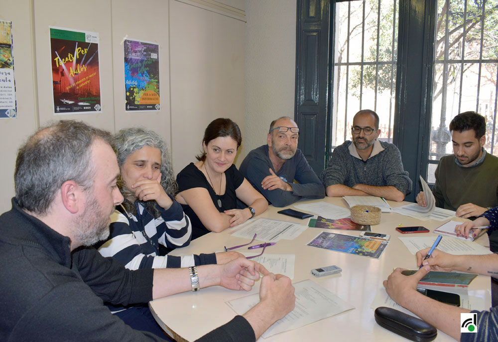 Moment de la roda de premsa de presentació de la setmana cultural d'Aulos