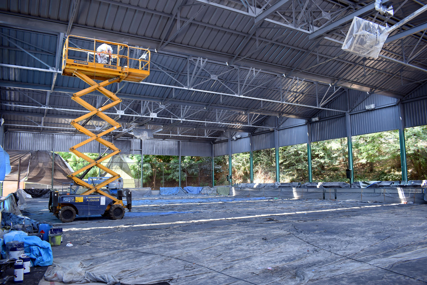 Les obres a la pista de La Boina avançant a bon ritme