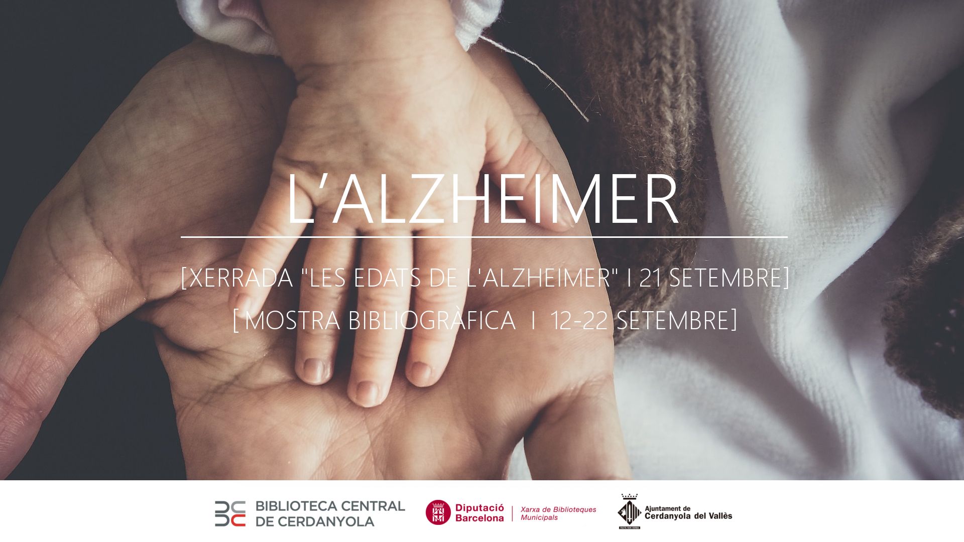 Cartell dels actes del Dia Mundial de l'Alzheimer a la BCC