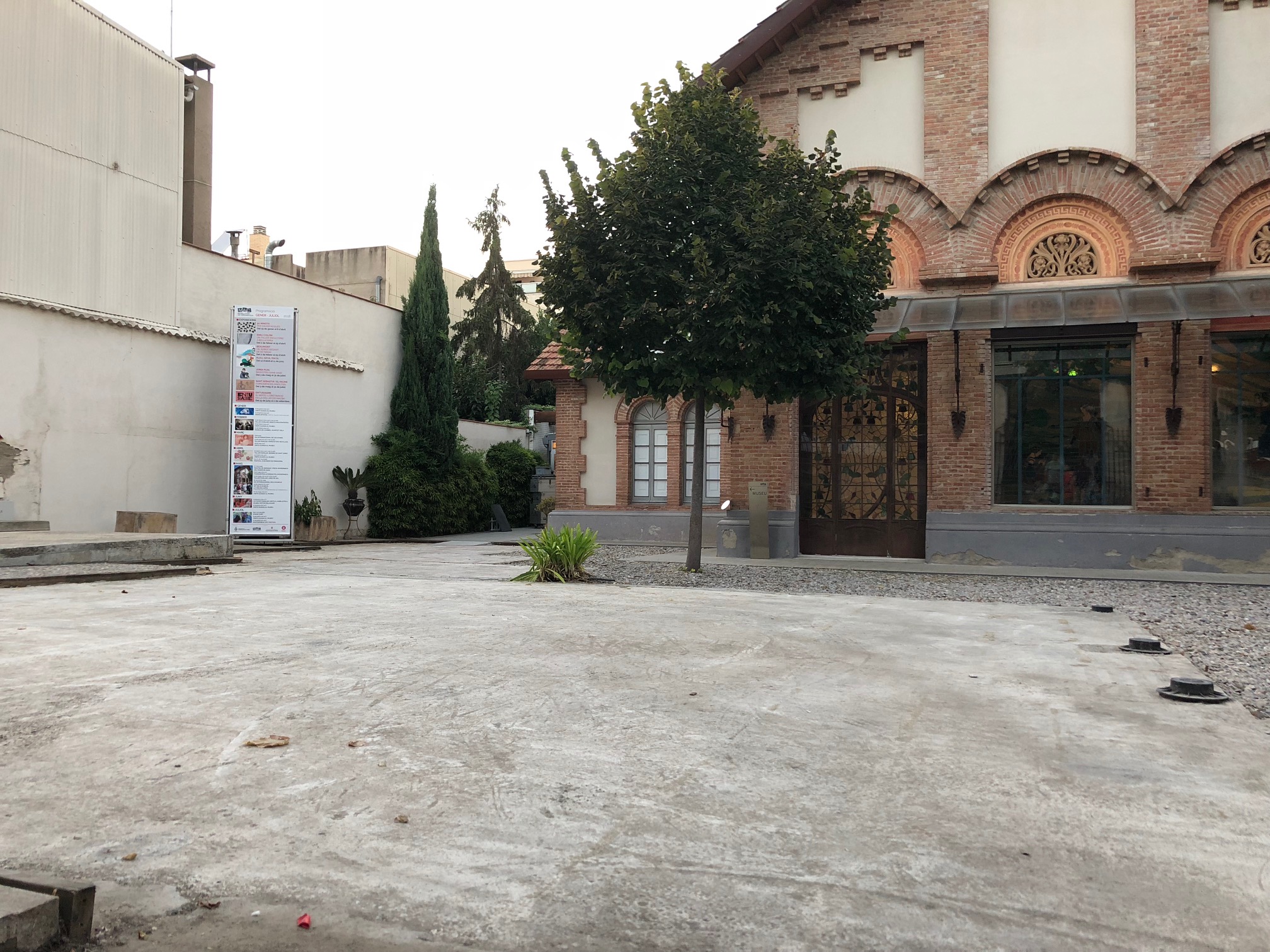 Les obres ja han començat al pati del Museu d'Art de Cerdanyola