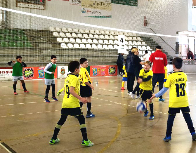 Moment d'un dels partits jugats a la jornada