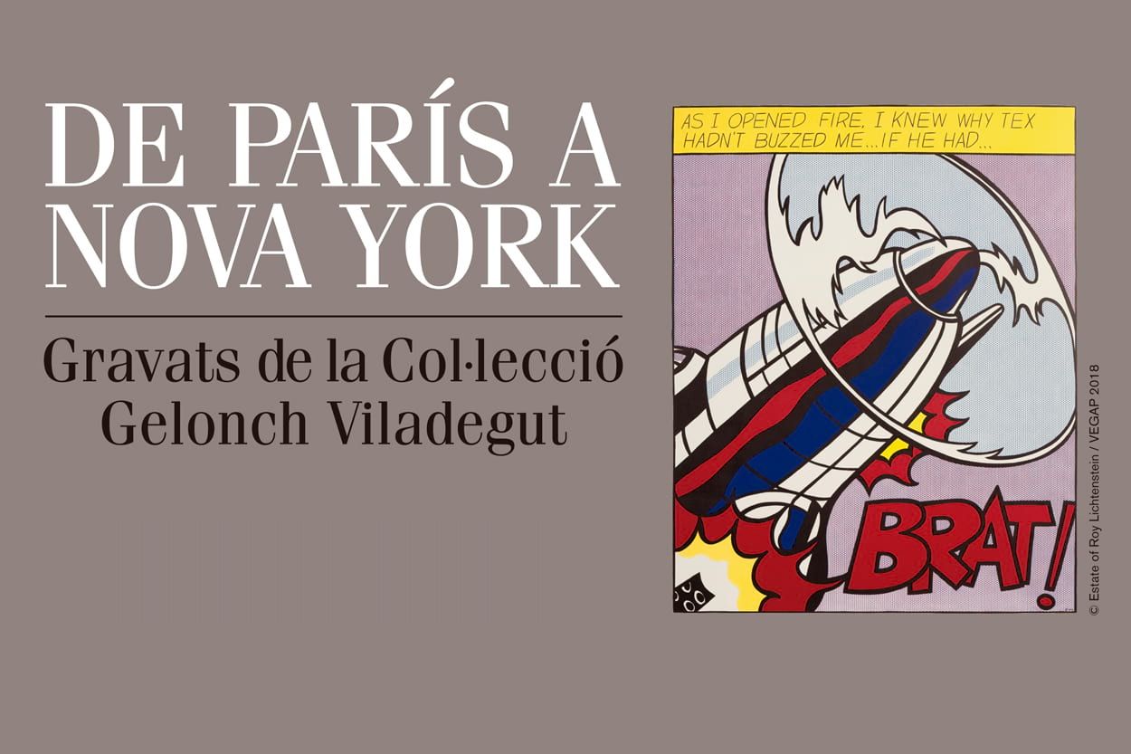 Cartell 'De París a Nova York. Gravats de la Col·lecció Gelocnh Viladegut'