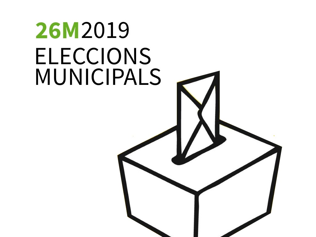 Cartell genèric de les eleccions municpals 2019