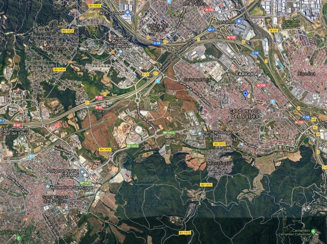 Visió aèria de la ciutat - Google Maps