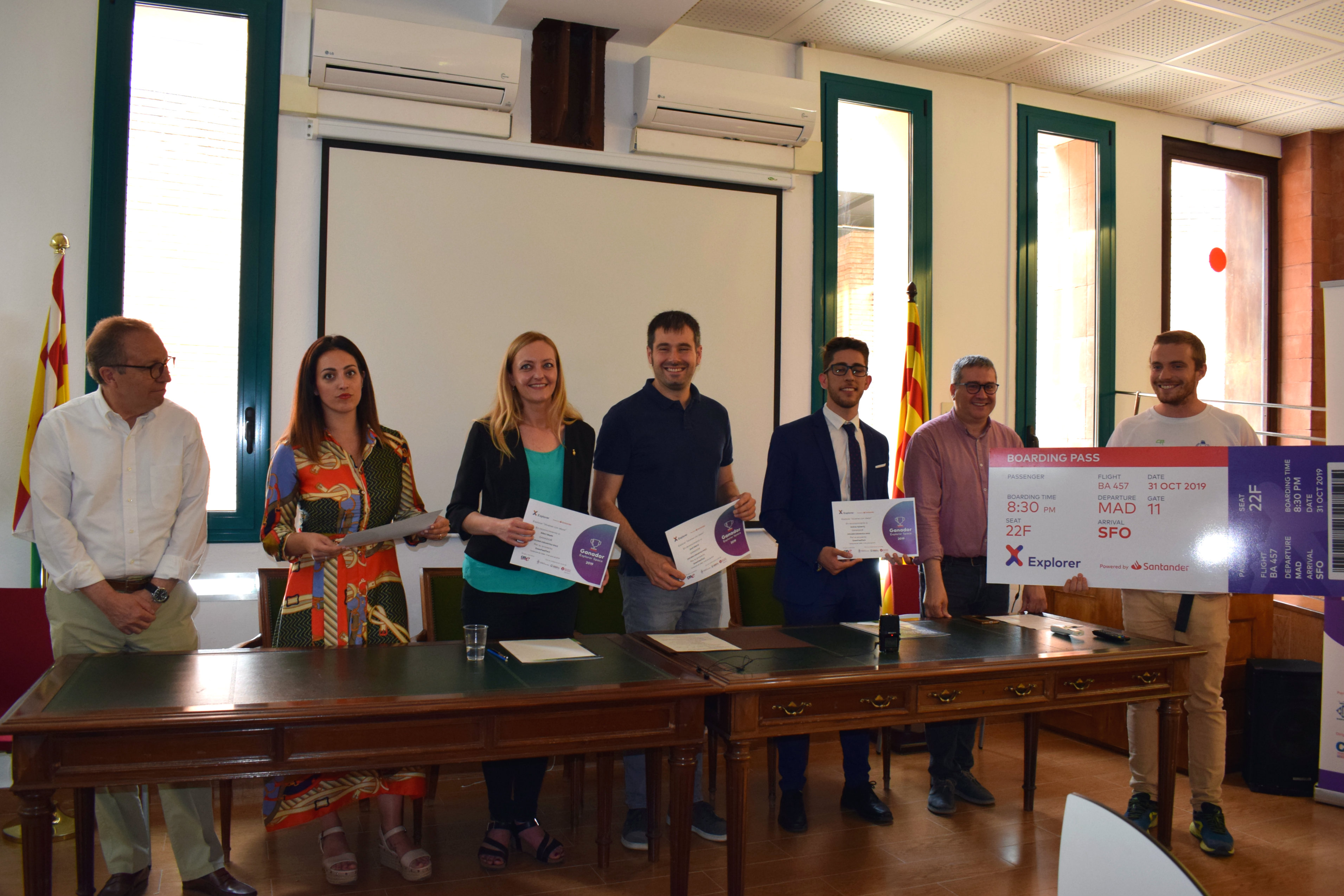 Lliurament del premi al guanyador Explorer 2019