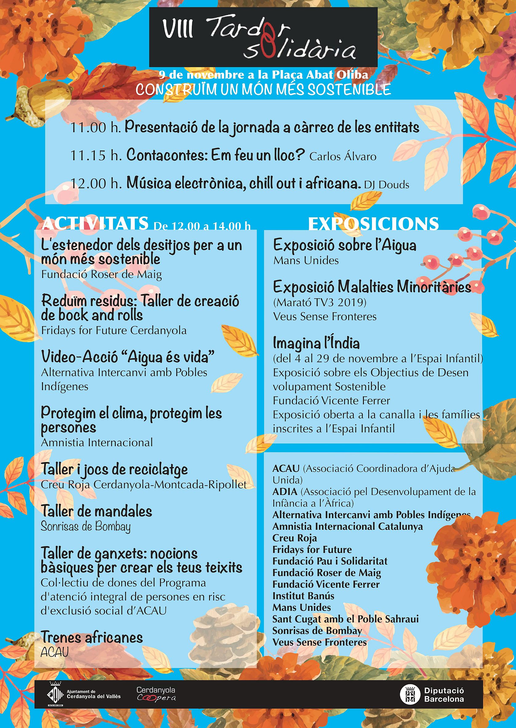 Cartell de la Tardor Solidària 2019