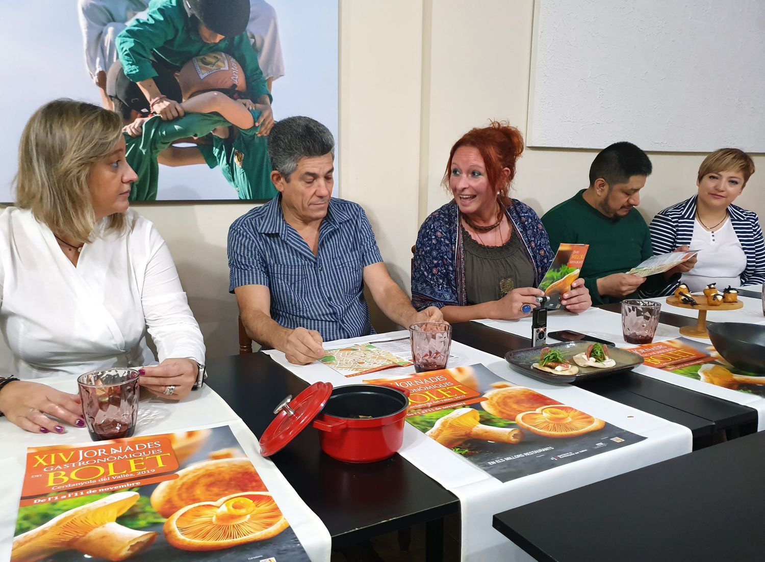 Moment de la presentació que es va fer al restaurant Papitu