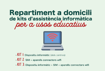 Imatge repartiment kits informàtics per a escolars