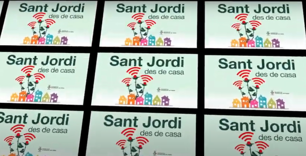 Captura de vídeo de Sant Jordi 2020