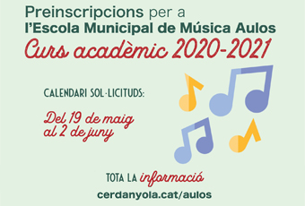 Imatge adaptada de la preinscripcio Escola Municipal Música Aulos