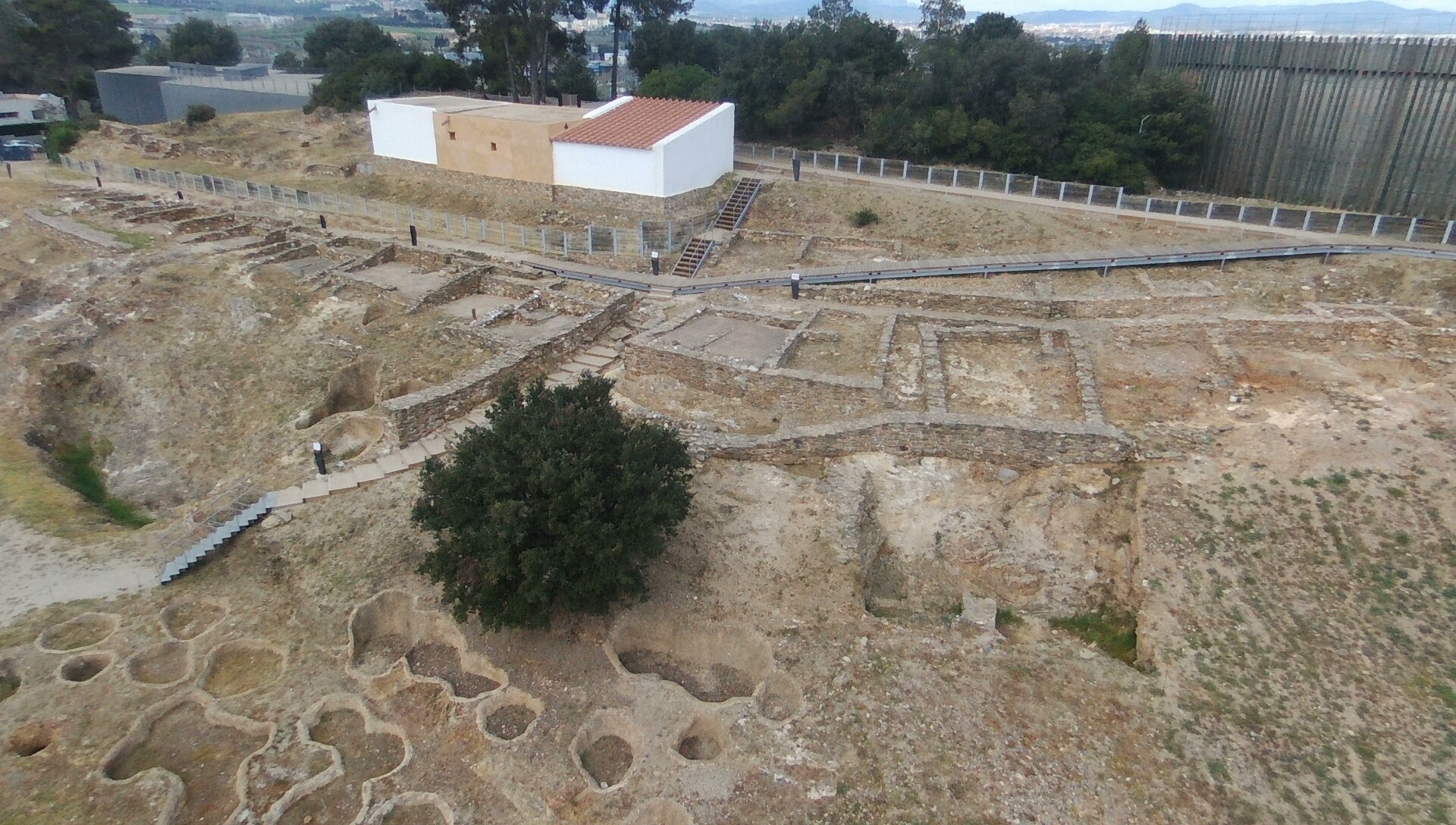 Fotografia àeria del Poblat Ibèric