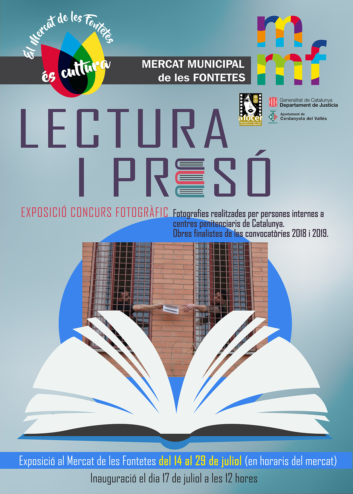 Cartell exposició fotogràfica 'Lectura i Presó'