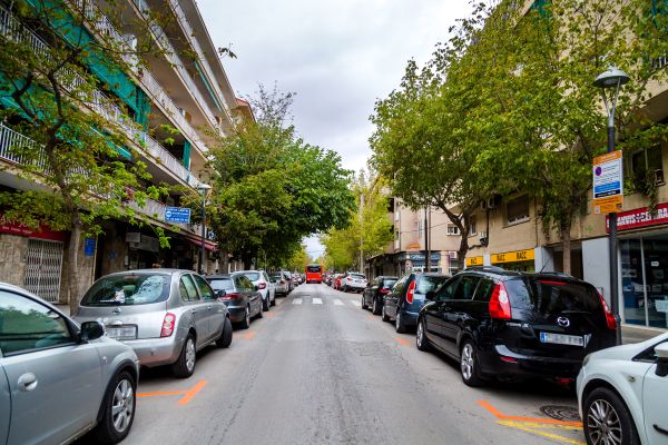 El passeig de Cordelles és una de les zones més sol·licitades per estacionar en zona taronja