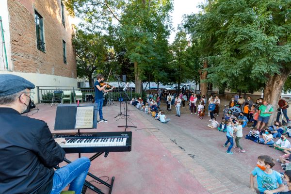 Moment de la inauguració del curs de l'Escola Municipal de Música Aulos